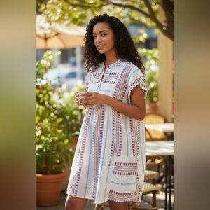 New with Tags! Grace + Karma Women's Multicolor Cotton Dress Or Coverup